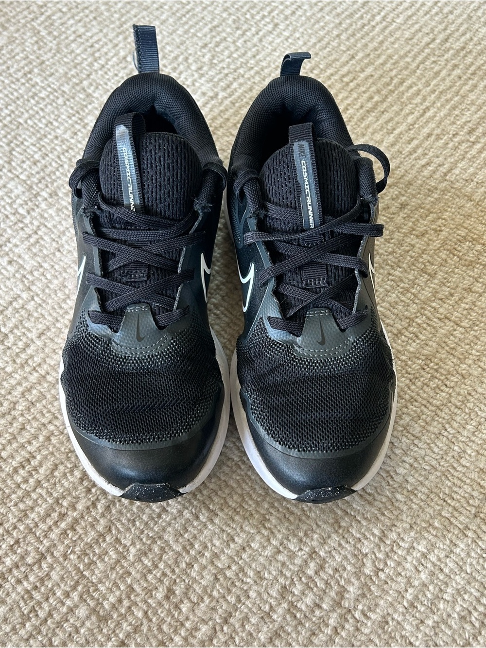 Nike Kids Black and White Athletic Sneakers